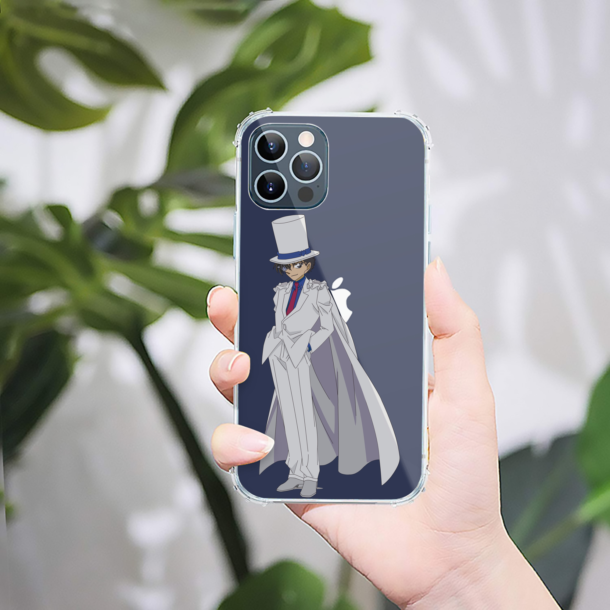（画像用） 名探偵コナン くろば かいと Detective Conan Kuroba Kaito 【iPhone 12シリーズ対応】透明スマホケース（クリアソフトケース）